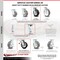 Service Caster 6 Inch Rubber on Aluminum Caster with Roller Bearing and Total Lock Brake SCC SCC-TTL30S620-RAR - alternate 2
